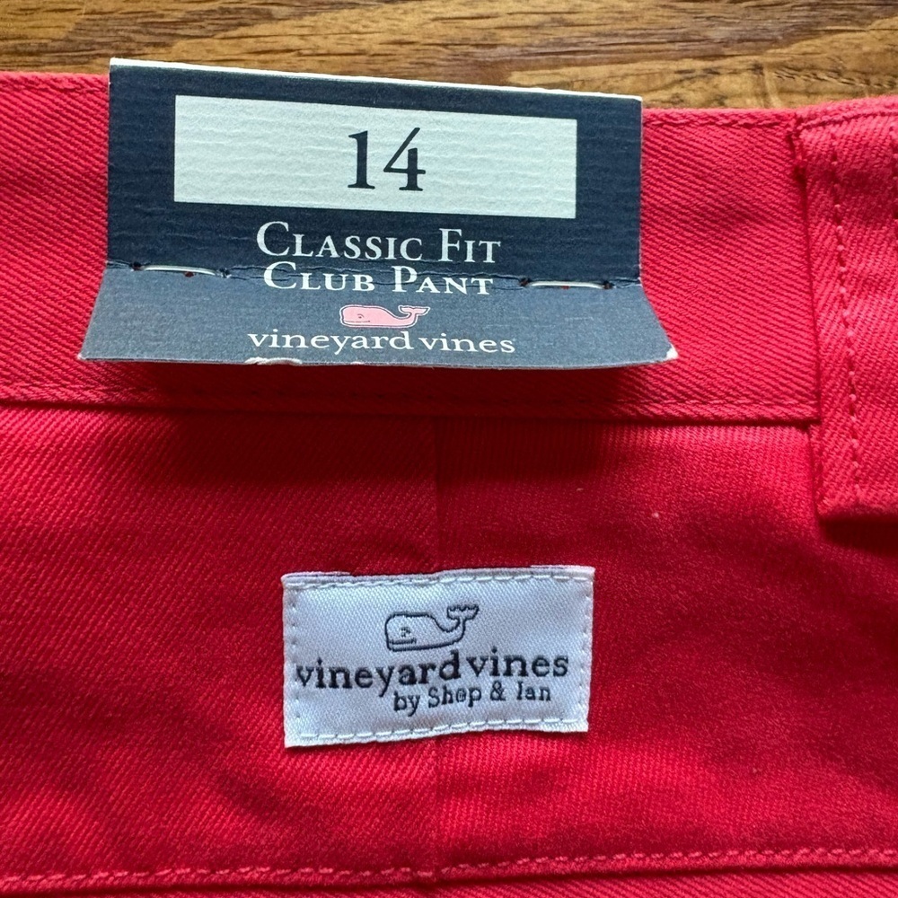 Vineyard Vines Kids pants- Green with woody truck with tree and NWT Red VV Pants - Picture 4 of 16